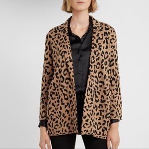 J.crew leopard sweater blazer